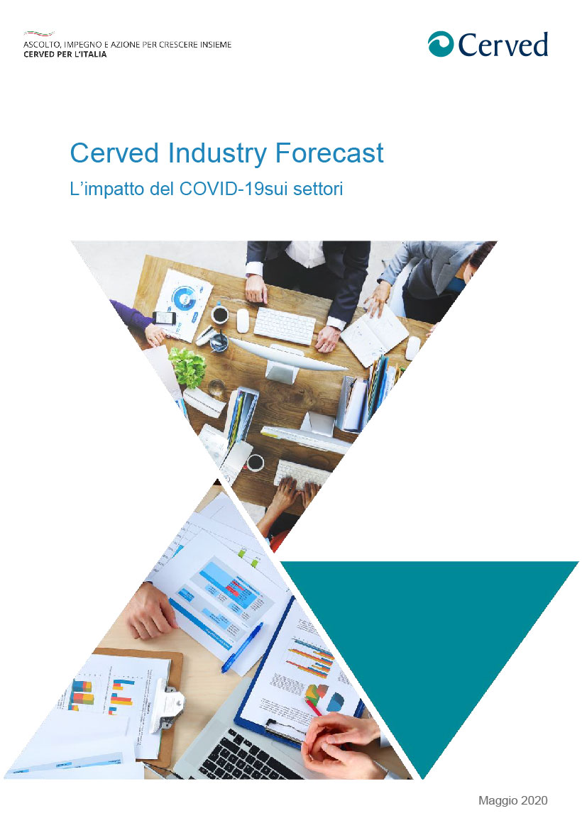 Copertina di 'L’impatto del Covid-19 sui settori: il Cerved Industry Forecast (Reloaded)'