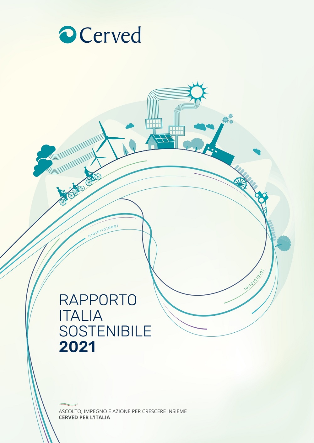 Copertina di 'Rapporto Italia Sostenibile: la prima mappa data-driven della sostenibilità del territorio'