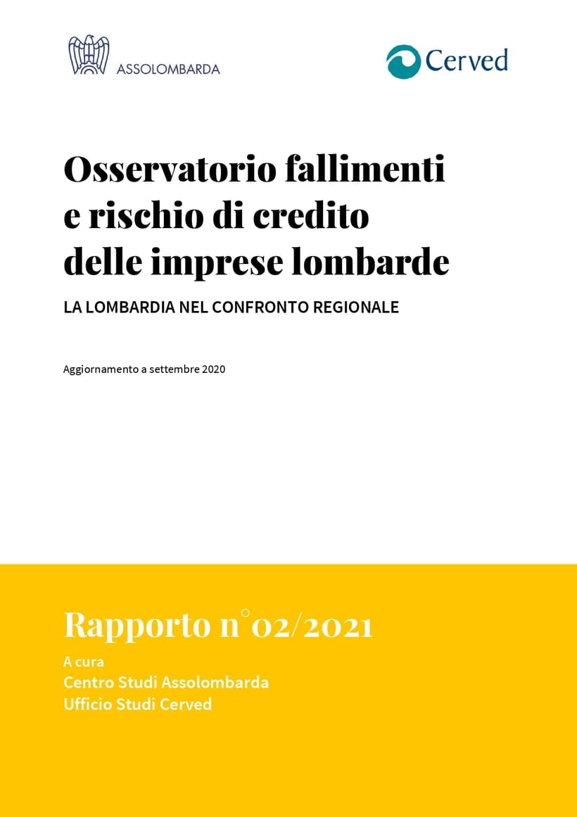 Copertina di 'Effetto Covid: a rischio nel 2021 fino al 15% delle imprese lombarde'