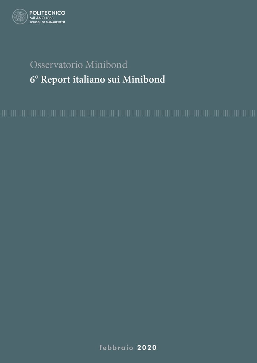 Copertina di '6° Report italiano sui Mini-bond: 2019 anno record'